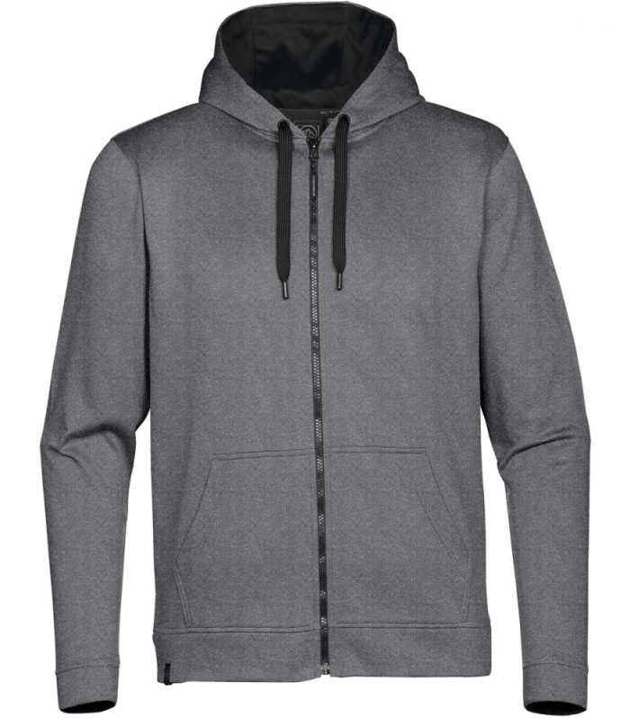 MENS ATLANTIS FLEECE HOODY NAVY/OXGREY MELANGE-2XL