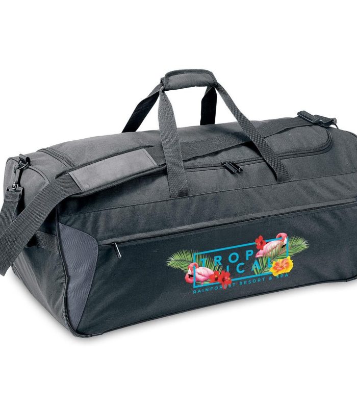 PLATFORM WHEELED DUFFLE BAG - BLACK