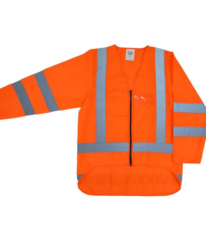 HI VIZ LONG SLEEVE UNISEX VEST (orange only)