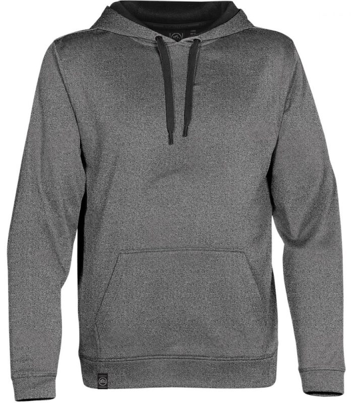 MEN ATLANTIS FLEECE HOODY OXGREY MELANGE/BLACK-2XL