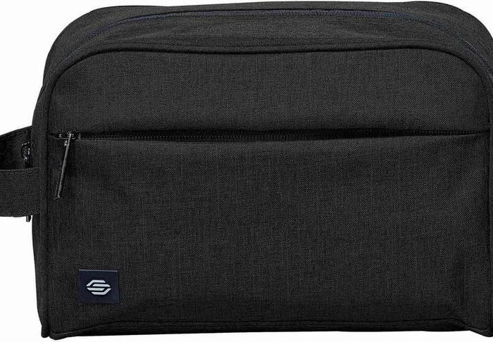 CUPERTINO TOILETRY BAG-BLACK/BLACK